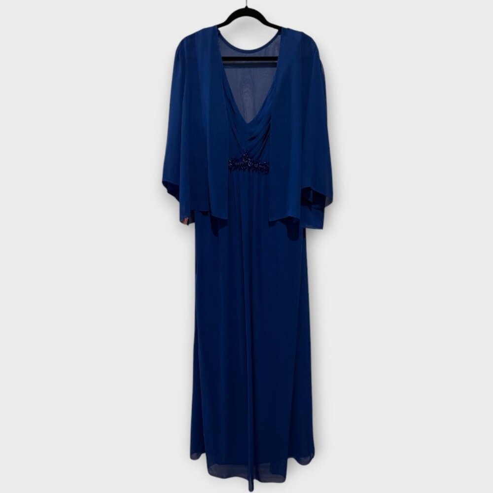 Rue de la Paix 2 piece evening dress with ruffle